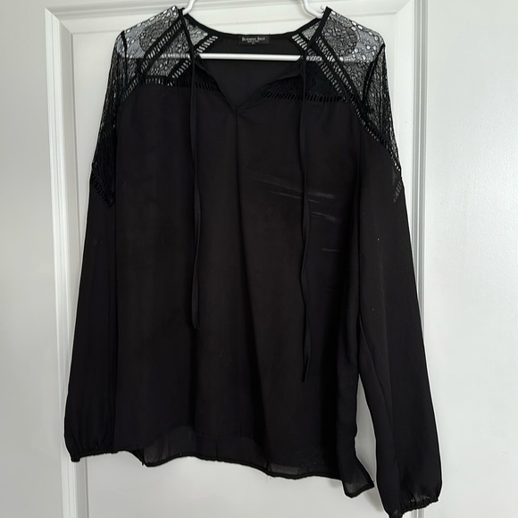 Tops - Black lace blouse, XL